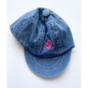 Vintage My Twinn Babies Denim Doll Hat With Heart